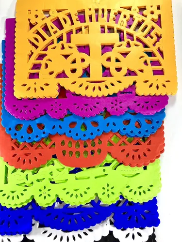 Fiesta Brands - Paquete de 30 piezas de colorido papel tisú para ofrenda del Día de Muertos, para decoración tradicional mexicana en el altar, papel