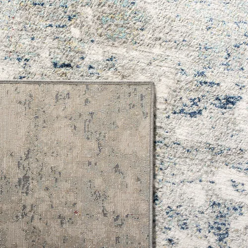 Miniatura 9 de SAFAVIEH Jasper Collection - Alfombra decorativa de 2 x 4 pies, gris y azul, diseño abstracto moderno, no desprende pelusa y de fácil cuidado, ideal