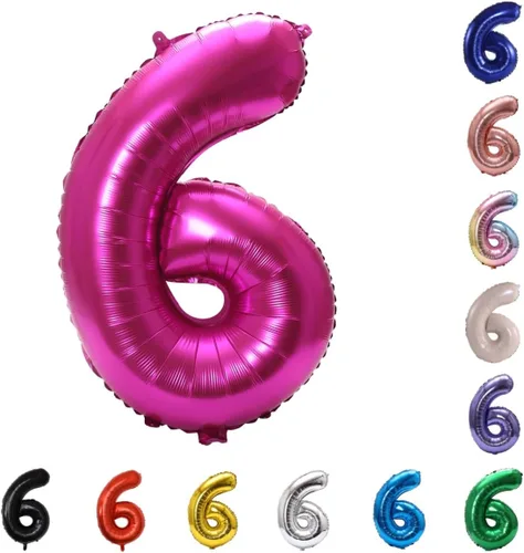 Miniatura 82 de YPSelected Globo grande de 32 pulgadas de helio con números 0-9 de papel de aluminio azul para cumpleaños, bodas y fiestas (Azul, 3)