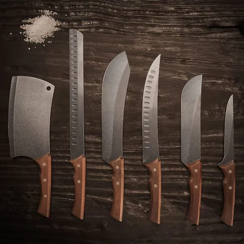Miniatura 3 de Tramontina Churrasco - Cuchillo de acero inoxidable de hoja negra de 9.843 in, el mejor diseño para uso en exteriores, cuchillo Gyu, hoja de acero