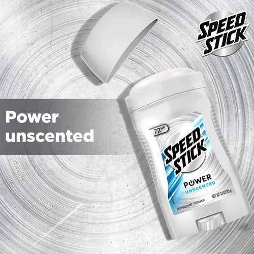 Miniatura 5 de Speed Stick Desodorante antitranspirante para hombre, sin perfume, 3 onzas, paquete de 4