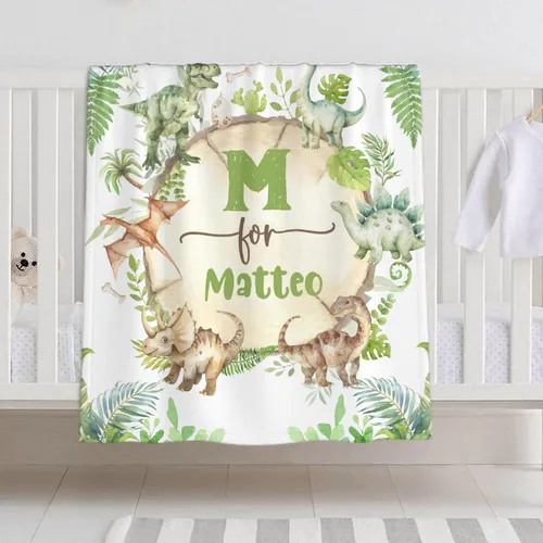 Miniatura 32 de Manta de bebé personalizada con nombre – Manta de león para niños pequeños, bebés, niños, ducha, recién nacidos – Cochecito de bebé, decoración