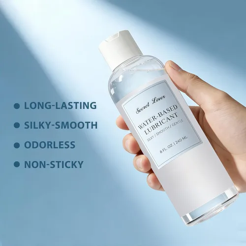 Miniatura 3 de Secret Lover Lubricante personal a base de agua, lubricante ultra sedoso y suave de larga duración para mujeres, hombres y parejas, ingredientes