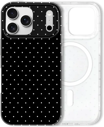 Miniatura 50 de Hython Funda para iPhone Air, diseño estético de lunares lindos, funda simple de 6.5 pulgadas, delgada, antiarañazos, parachoques de TPU suave, a