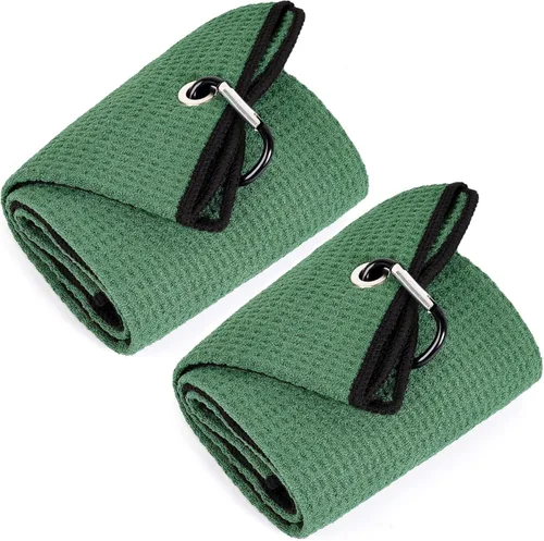 Miniatura 33 de Mile High Life Premium Waffle-Weave Golf Towel 16" X 24" Extra Absorbent & Quick-Dry Ultra-Soft Microfiber Carabiner Clip Multi