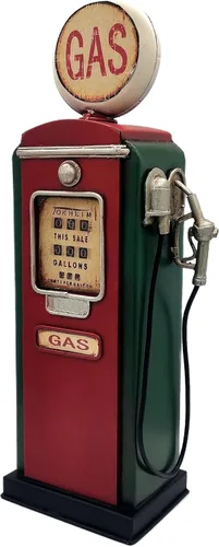 Alcancía Bomba de Combustible Vintage Modelo de Bomba de Gas Estación de Gasolina Alcancía Banco de Dinero de Gasolina Banco de Ahorros Decoración