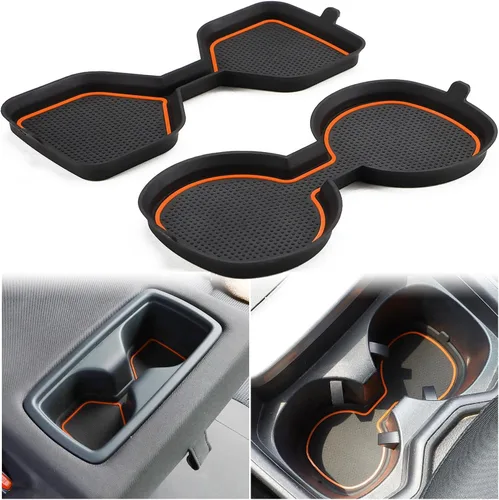 Miniatura 18 de Auovo Insertos de portavasos 3D para Toyota RAV4, accesorios 2025 2024 2023 2022 2021 2020 2019 de silicona para consola central portavasos