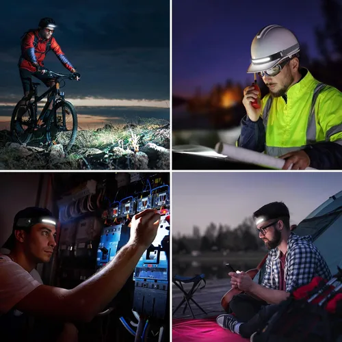 Miniatura 9 de Lepro Faro – Lámpara LED súper brillante recargable con haz de 230 ° de ancho, foco ajustable, sensor de movimiento, 5 modos, linterna ligera