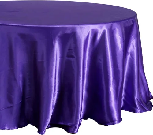 Miniatura 10 de Balsa Circle Mantel rectangular lavable de satén de color liso para fiesta de Halloween, 6 piezas de 60 x 102 pulgadas, color naranja, suministros
