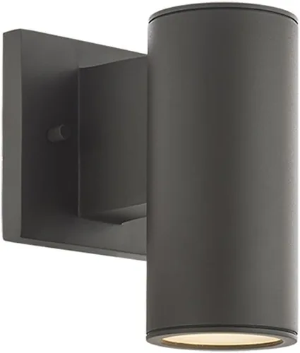 Miniatura 8 de WAC Lighting, Cilindro LED doble arriba y abajo de la luz de pared interior o exterior 3000K en blanco