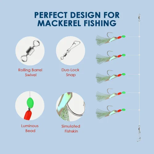 Miniatura 3 de 10 plataformas de pesca de mar preatadas con cuentas luminosas biónicos para insectos voladores, 10