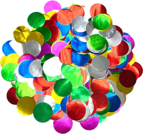 Miniatura 8 de Ultimate Confetti, Círculos de confeti biodegradables azul bebé, resistentes al fuego y caída lenta, confeti de papel de seda redondo para uso