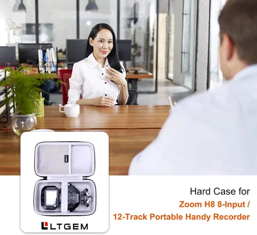 Miniatura 7 de L LTGEM Estuche de almacenamiento EVA para Zoom H8 de 12 pistas/Tascam Portacapture X8 Portátil Práctico Grabador - Bolsa de transporte protectora