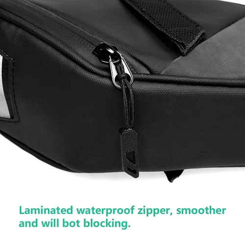 Miniatura 7 de Bolsa de sillín para bicicleta, bolsa bajo el asiento, paquete de cuña para ciclismo para montaña y carretera, paquete de almacenamiento