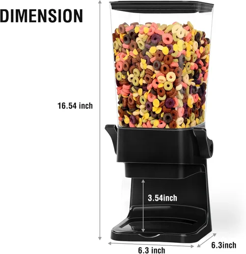 Miniatura 3 de Dispensador de Cereales para Encimera, Contenedores de Cereales de 5.5L Dispensador de Almacenamiento para Despensa, Contenedores de Arroz