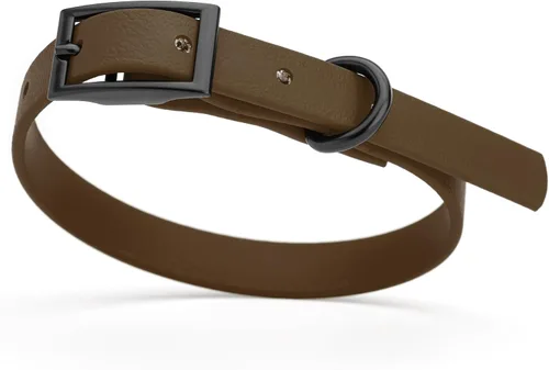 Miniatura 34 de Dogline Biothane - Collar impermeable para perro con hebilla de liberación rápida, resistente cincha de nailon recubierta con resistente y a prueba