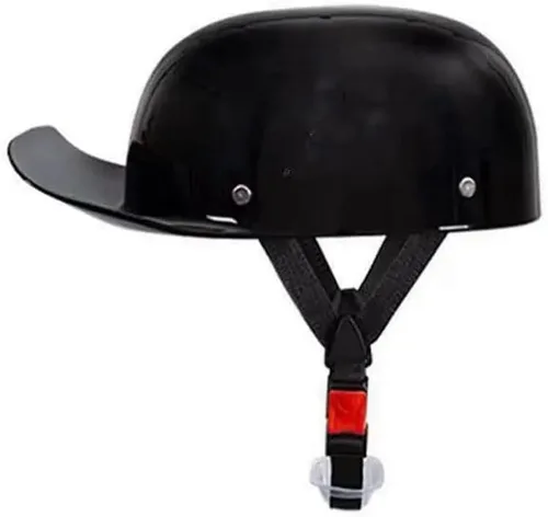 Medio casco de motocicleta de perfil bajo, aprobado por DOT de calle, casco de motocicleta retro ligero de cara abierta, casco de motocicleta ATV