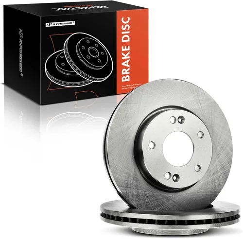Miniatura 8 de A-Premium Rotores de freno de disco ventilados delanteros de 11.02 pulgadas (11.024 in) compatibles con modelos seleccionados de Hyundai y Kia