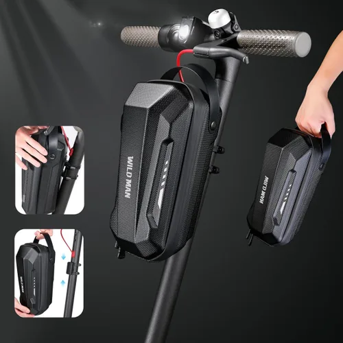 Miniatura 2 de WILD MAN Bolsa de almacenamiento de scooter resistente a la lluvia de liberación rápida para scooters de equilibrio Kick Scooters bicicleta plegable