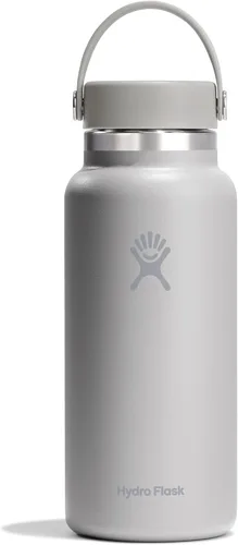 Miniatura 90 de Hydro Flask - Botella de agua de acero inoxidable aislada - Boca ancha con tapa flexible, sin derrame, a prueba de fugas y recargable de 40 oz Negro