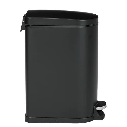 Miniatura 6 de Bote de Basura Antideslizante con Sistema de Bloqueo de Forro - Contenedor de Cocina de Acero Inoxidable, Tapa de Cierre Suave y A Prueba de Huellas