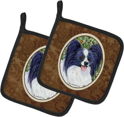 Miniatura 9 de Caroline's Treasures SS8617PTHD - Juego de soportes para ollas de cocina resistentes al calor, almohadillas calientes para horno para cocinar, Husky