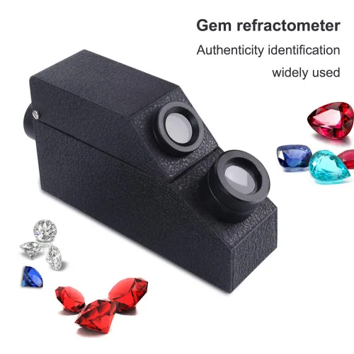 Miniatura 3 de Refractómetro portátil de gema, RHG181 1.30-1.81 probador de ldentificación de piedras preciosas Presidium para joyería, oro y plata y diamante