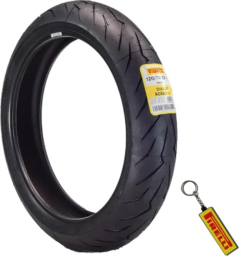 Miniatura 23 de Pirelli Diablo Rosso III 110/70ZR17 54W - Neumático delantero de motocicleta de alto rendimiento, duradero y confiable para bicicletas deportivas