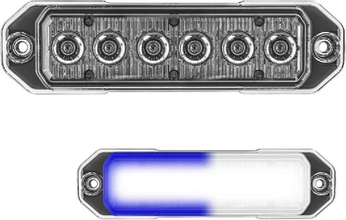 Miniatura 18 de SpeedTech Lights Z-6 TIR - Luz estroboscópica LED de montaje en superficie, 6 LED, faro de advertencia de peligro de rejilla de 18 W para vehículos