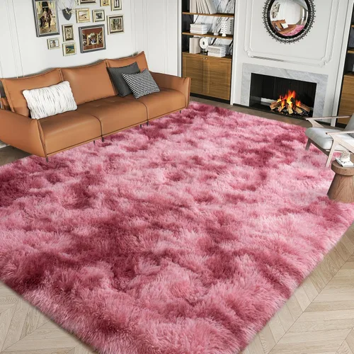 Miniatura 125 de Dssimo - Alfombra superesponjosa para la habitación, alfombra de área moderna, pequeña, suave y acogedora de felpa para niños, niñas y adolescentes
