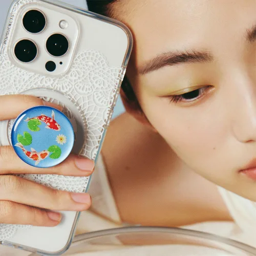 Miniatura 6 de PopSockets Agarre para teléfono MagSafe con patas, soporte magnético, parte superior intercambiable, agarre seguro para estuches MagSafe de iPhone