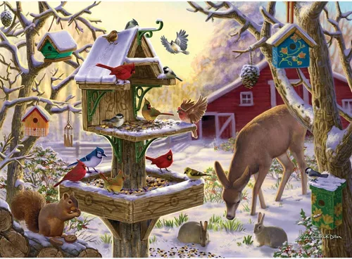 Miniatura 10 de Bits and Pieces Rompecabezas para adultos – Fiesta del amanecer por Liz Goodrick Dillon – Hermosa obra de arte, piezas troqueladas aleatorias