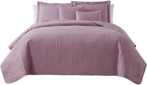 Miniatura 30 de Clara Clark Quilts Tamaño Twin - Juego de Cubrecama Colcha para Todas las Estaciones, Tejido Pinsonic Juego de Ropa de Cama Ligera - Juego