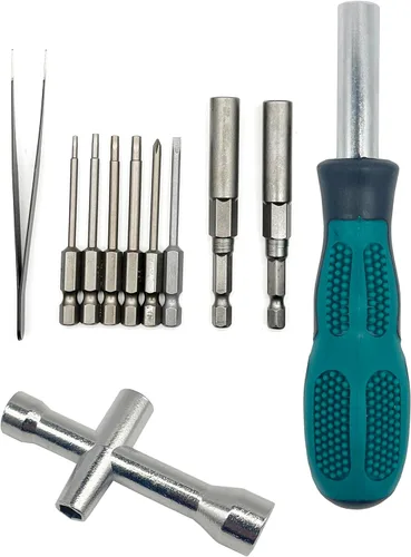 Miniatura 2 de Juego de herramientas de reparación de soporte de trabajo de reparación de automóvil a control remoto, rotación de 360 grados y 600 piezas de Negro