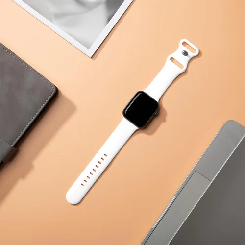 Miniatura 2 de Correas deportivas compatibles con Apple Watch de 1.65, 1.73, 1.77, 1.77, 1.61, 1.49, 1.57 y 1.73 pulgadas, para mujeres y hombres, correa de Blanco