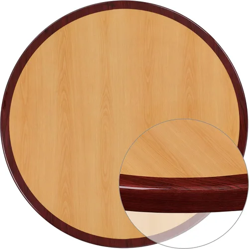 Miniatura 17 de Flash Furniture - Tapa de mesa de resina brillante de 30.0 x 48.0 pulgadas, con borde caído de 2.0 pulgadas de grosor