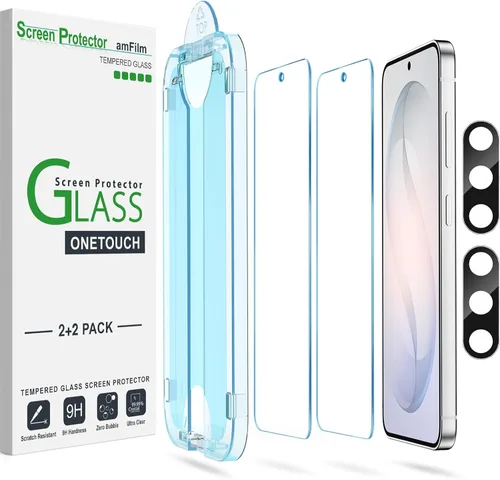 Miniatura 14 de amFilm OneTouch - Protector de pantalla para Samsung Galaxy S22 Plus de 6.6 pulgadas, Samsung Galaxy S22 + 6.6 pulgadas, dureza 9H con protector