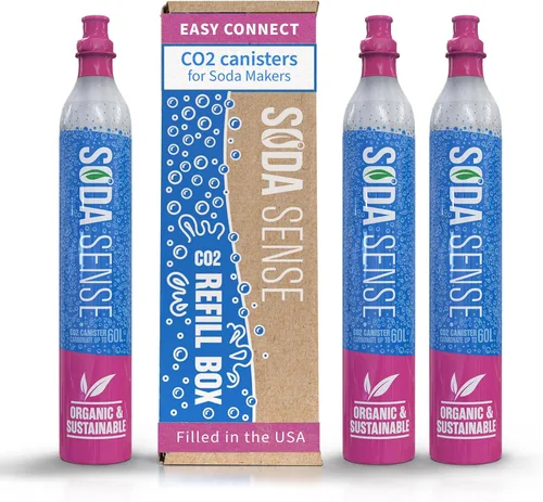 Miniatura 7 de Soda Sense Cartucho de Intercambio de CO2 60L - Paquete de 3, Estilo Roscado - Compatible con Todos los Fabricantes de Soda/Agua con Gas "Screw-In