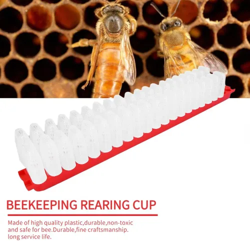 Miniatura 3 de Queen Bee - Taza de cría de abejas, 46 unidades, ligera, práctica, jaula de abeja para apicultura, apicultura, soporte de vasos de celda de reina