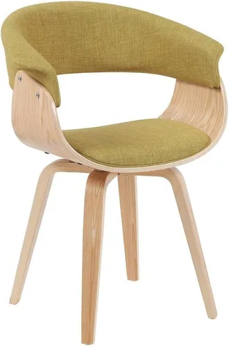 Miniatura 21 de Armen Living Silla de verano moderna de mediados de siglo en tela azul con acabado de madera de nogal - Juego de 2
