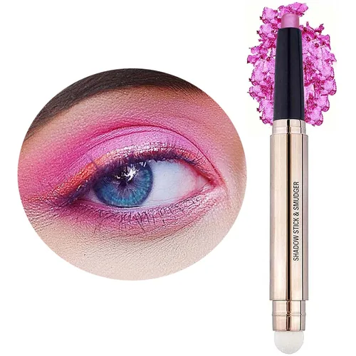 Miniatura 15 de Lápiz delineador de ojos y sombra de ojos verde brillante, lápiz de sombra de ojos cremoso, brillante, suave, hipoalergénico, resistente al agua