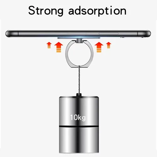 Miniatura 3 de Soporte de anillo de metal brillante para teléfono celular, rotación de 360°, soporte universal compatible con todos los teléfonos inteligentes