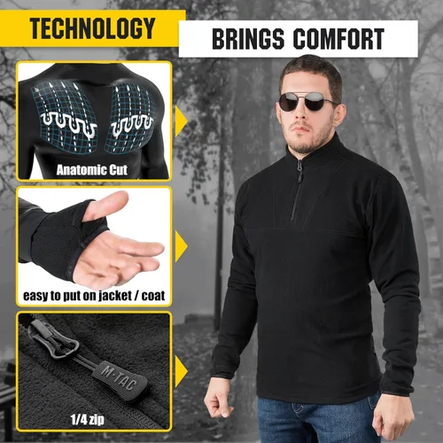 Miniatura 5 de M-Tac - Sudadera de forro polar para ropa interior Tactical Top Delta