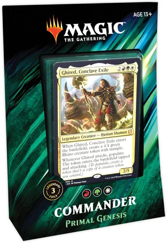 Miniatura 8 de Magic: The Gathering Commander 2019 Mazo Amenaza Sin Rostro Mazo de 100 Cartas Listo para Jugar 3 Comandantes Foil