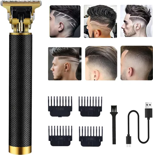 Cortapelos para Hombres - Recortadora de Cabello Eléctrica Inalámbrica Recortadora de Barba Afeitadora, Perfiladoras con Separación Cero con Peines