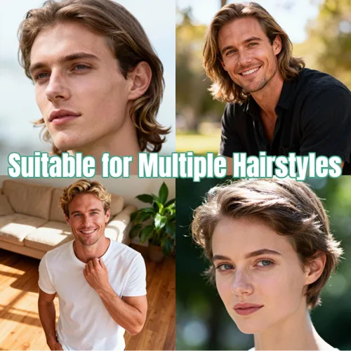 Miniatura 5 de Peine de textura voluminizadora, 2 piezas para hombres y mujeres, peine de cabello de dientes anchos para peinados esponjosos y en capas
