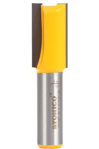 Miniatura 40 de YONICO Brocas de enrutador Broca recta 5/8 de pulgada de diámetro X 3/4 de pulgada de altura vástago de 1/4 de pulgada 14159q