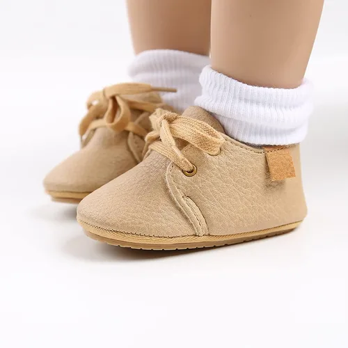 Miniatura 2 de Zapatos deportivos unisex para bebés, niños y niñas, de piel sintética, para cuna, suela antideslizante de goma, para niños pequeños