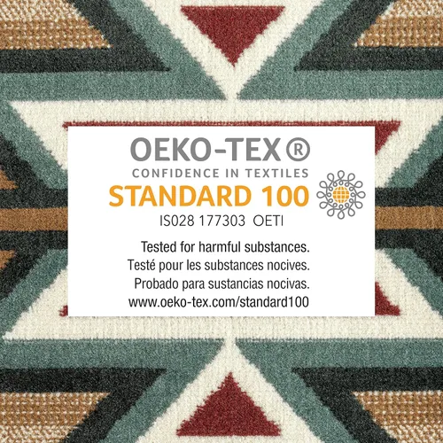 Miniatura 5 de Home Dynamix Premium Sagrada Southwestern - Alfombra de área geométrica beige/verde, 5'2"x7'4