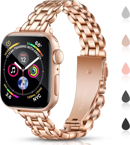 Correas de reloj compatibles con Apple Watch Band de 1.496 in, 1.575 in, 1.614 in, 1.654 in, 1.732 in, 1.772 in, Iwatch SE Series 8/7/6/5/4/3/2/1
